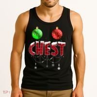 Chest Nuts Christmas Shirt Funny Matching Couple Chestnuts Tank Top thumb 3