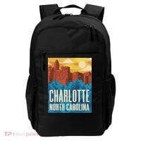 Charlotte North Carolina City Sunset Backpack thumb 0