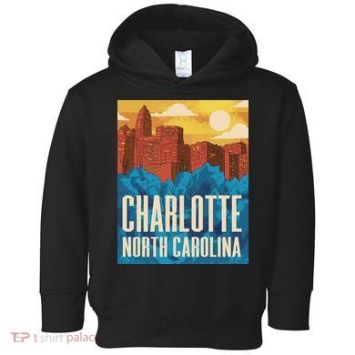 Charlotte North Carolina City Sunset Toddler Hoodie
