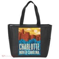 Charlotte North Carolina City Sunset Tote Bag thumb 0