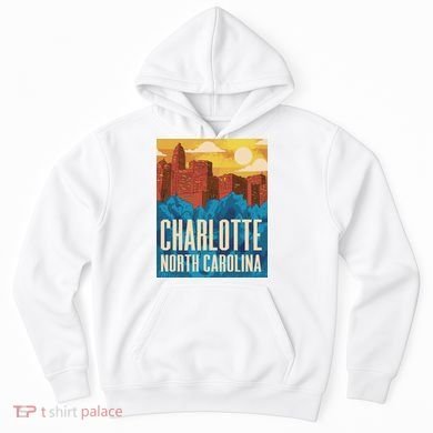 Charlotte North Carolina City Sunset Hoodie