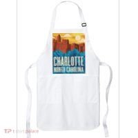 Charlotte North Carolina City Sunset Apron thumb 0