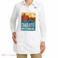 Charlotte North Carolina City Sunset Apron thumb 2