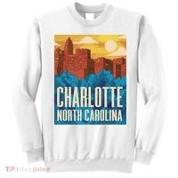 Charlotte North Carolina City Sunset Sweatshirt thumb 0