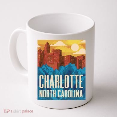 Charlotte North Carolina City Sunset Coffee Mug
