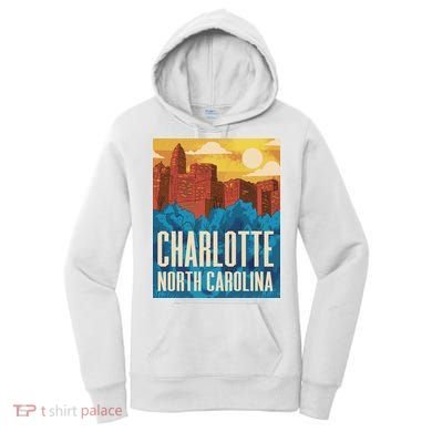 Charlotte North Carolina City Sunset Women's Hoodie