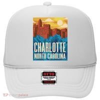 Charlotte North Carolina City Sunset Hat thumb 0