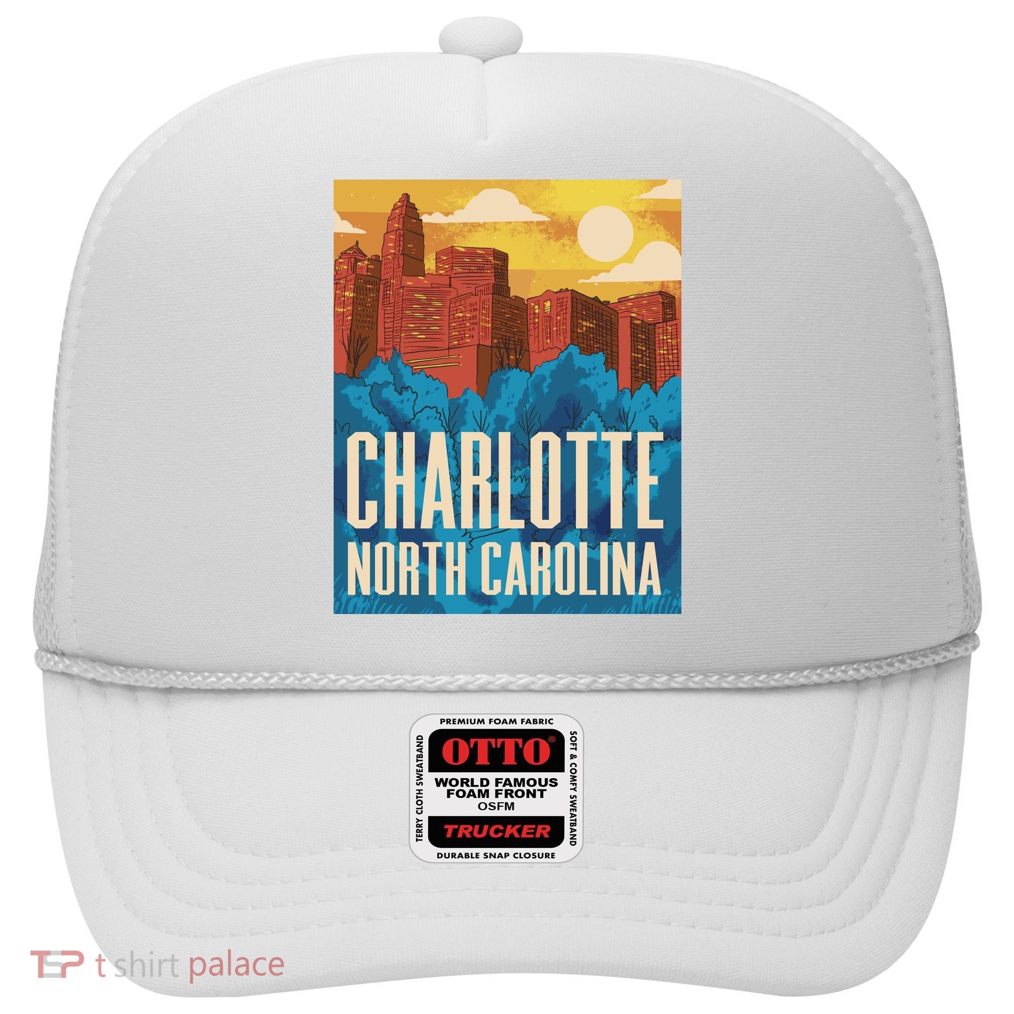 Charlotte North Carolina City Sunset Hat