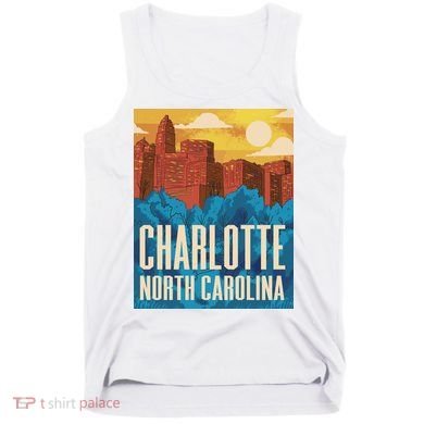 Charlotte North Carolina City Sunset Tank Top