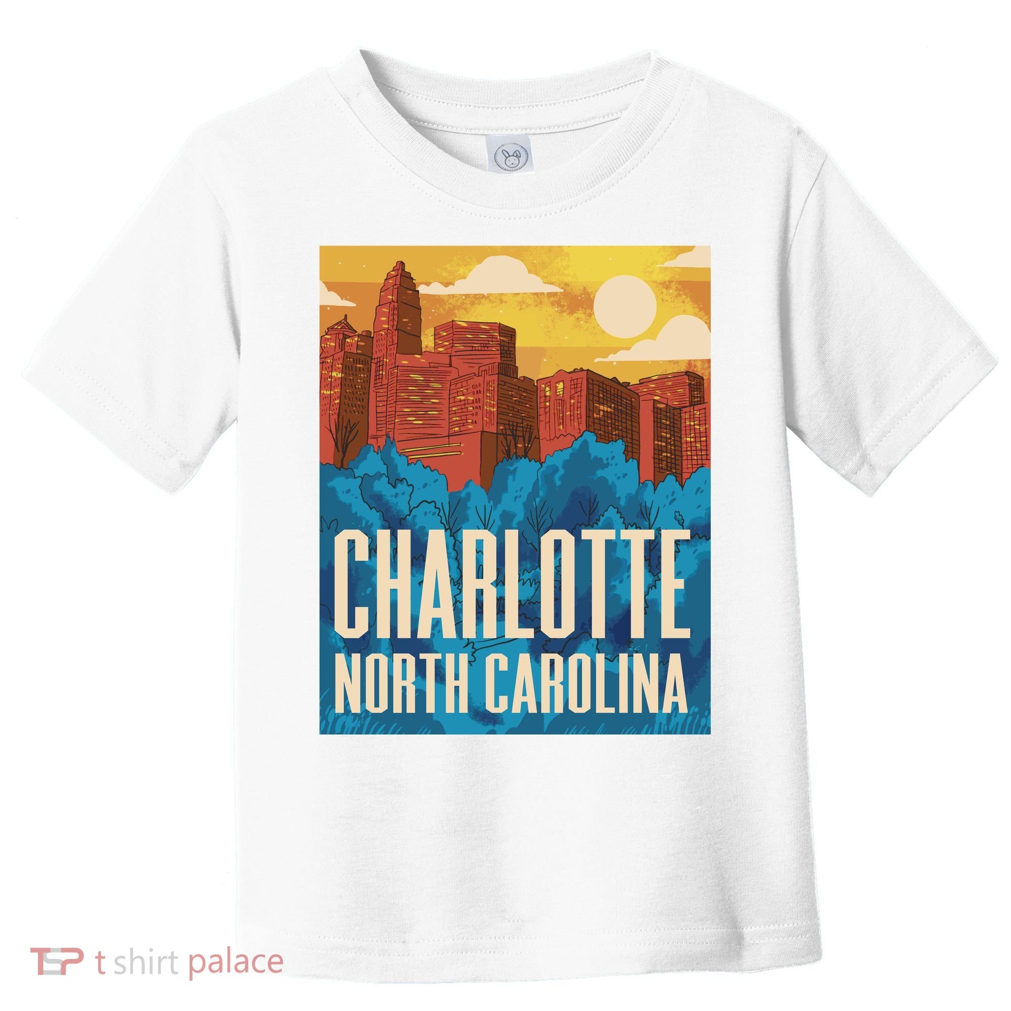Charlotte North Carolina City Sunset Toddler T-Shirt