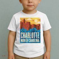 Charlotte North Carolina City Sunset Toddler T-Shirt thumb 2
