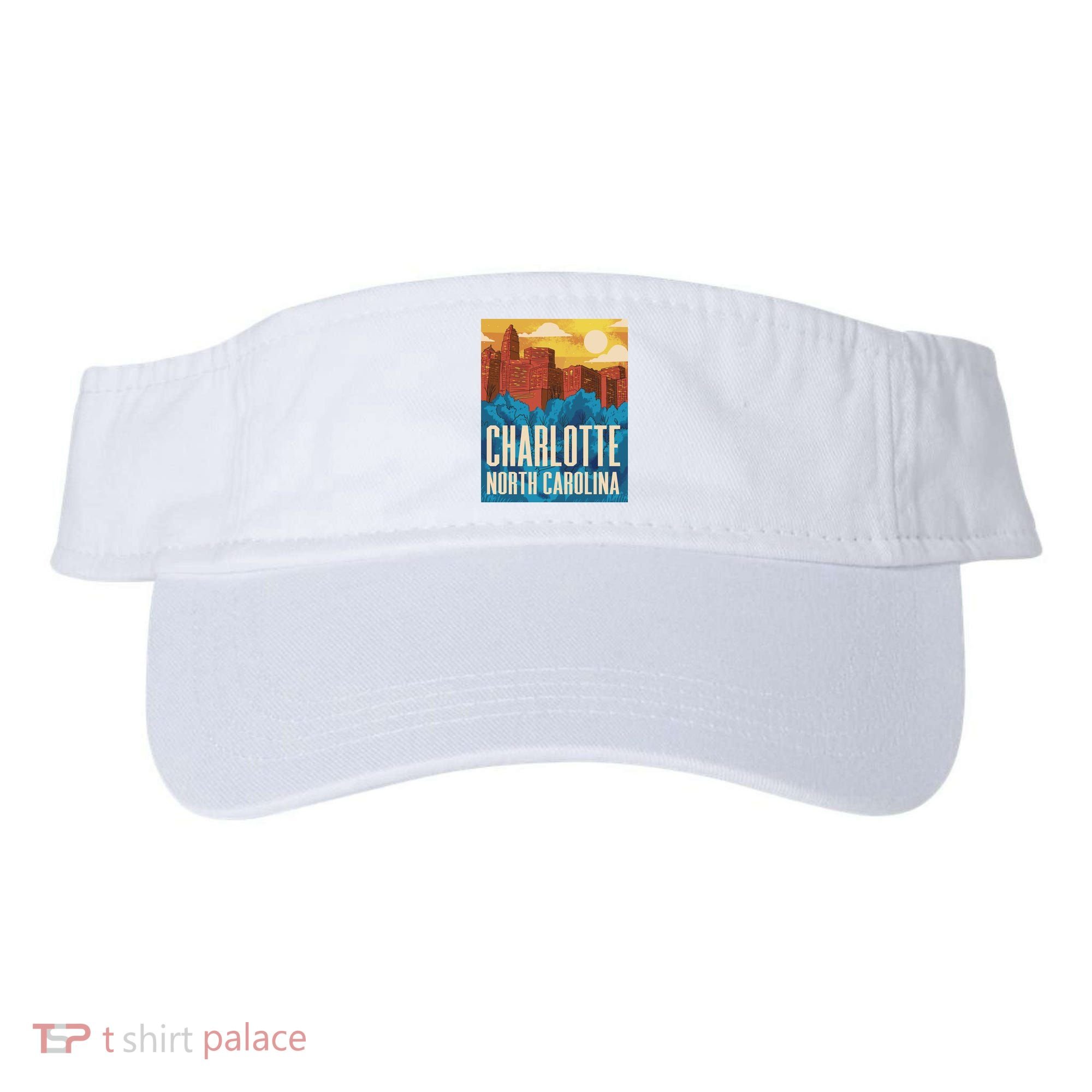 Charlotte North Carolina City Sunset Visor
