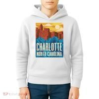 Charlotte North Carolina City Sunset Kids Hoodie thumb 4