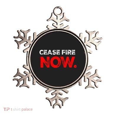 Ceasefire NOW Ornament