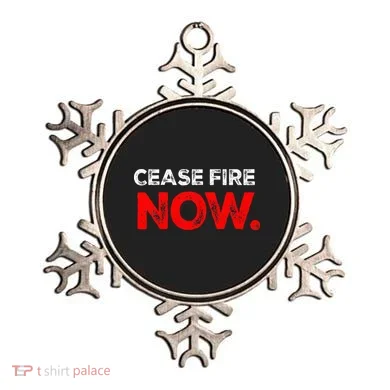 Ceasefire NOW Ornament