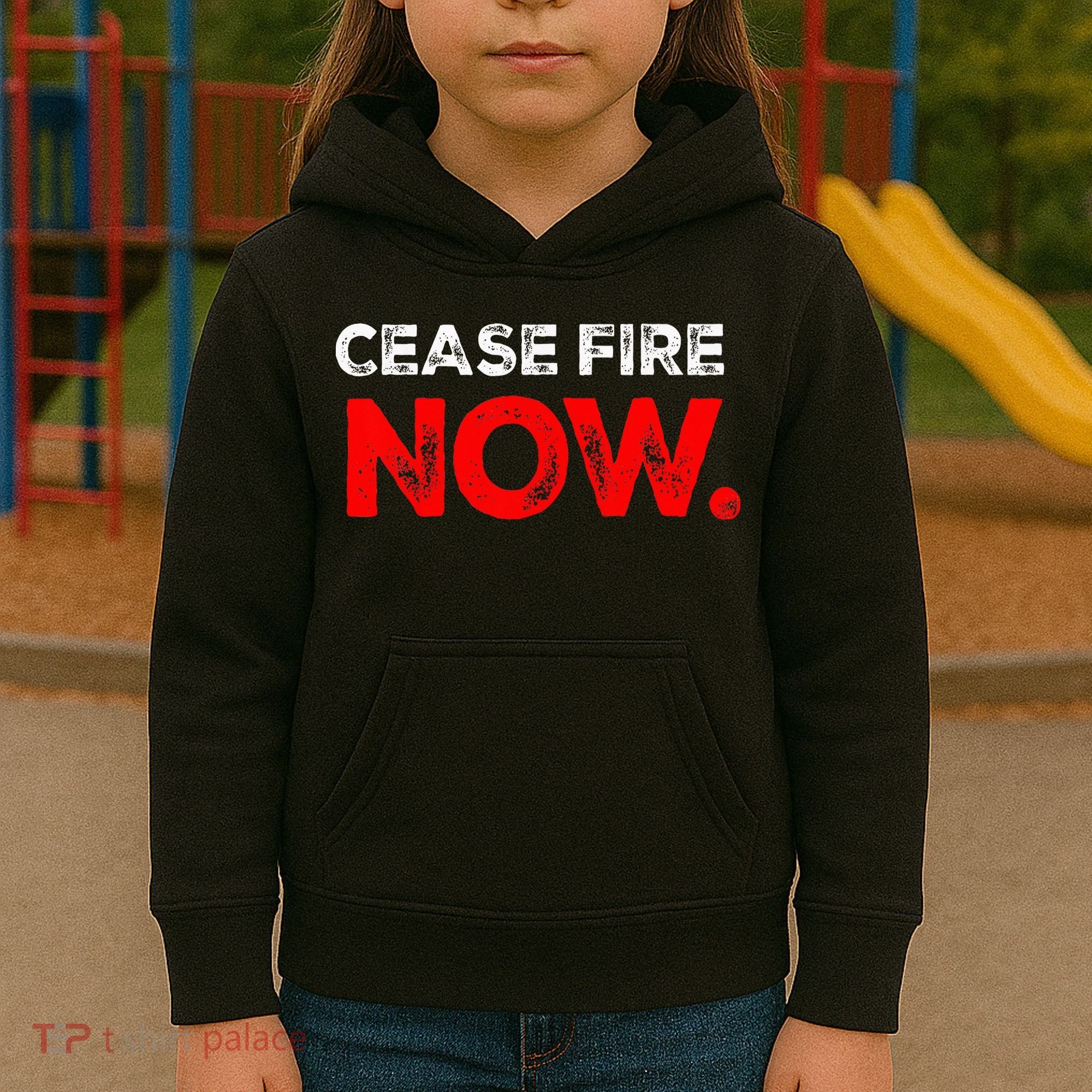 Ceasefire NOW Kids Hoodie