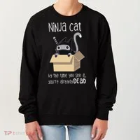 Cute Ninja Cat Women's Sweatshirt thumb 0