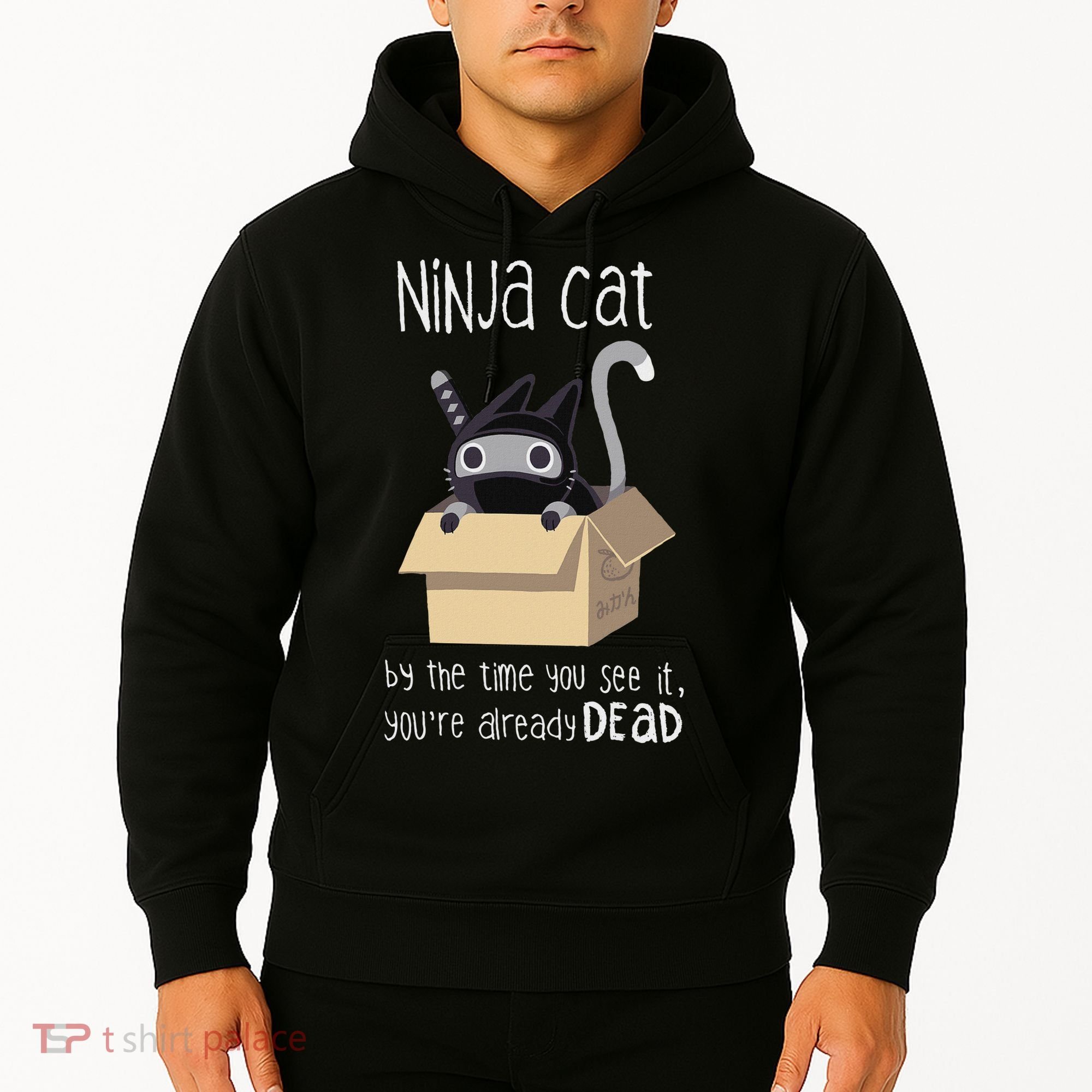 Cute Ninja Cat Hoodie