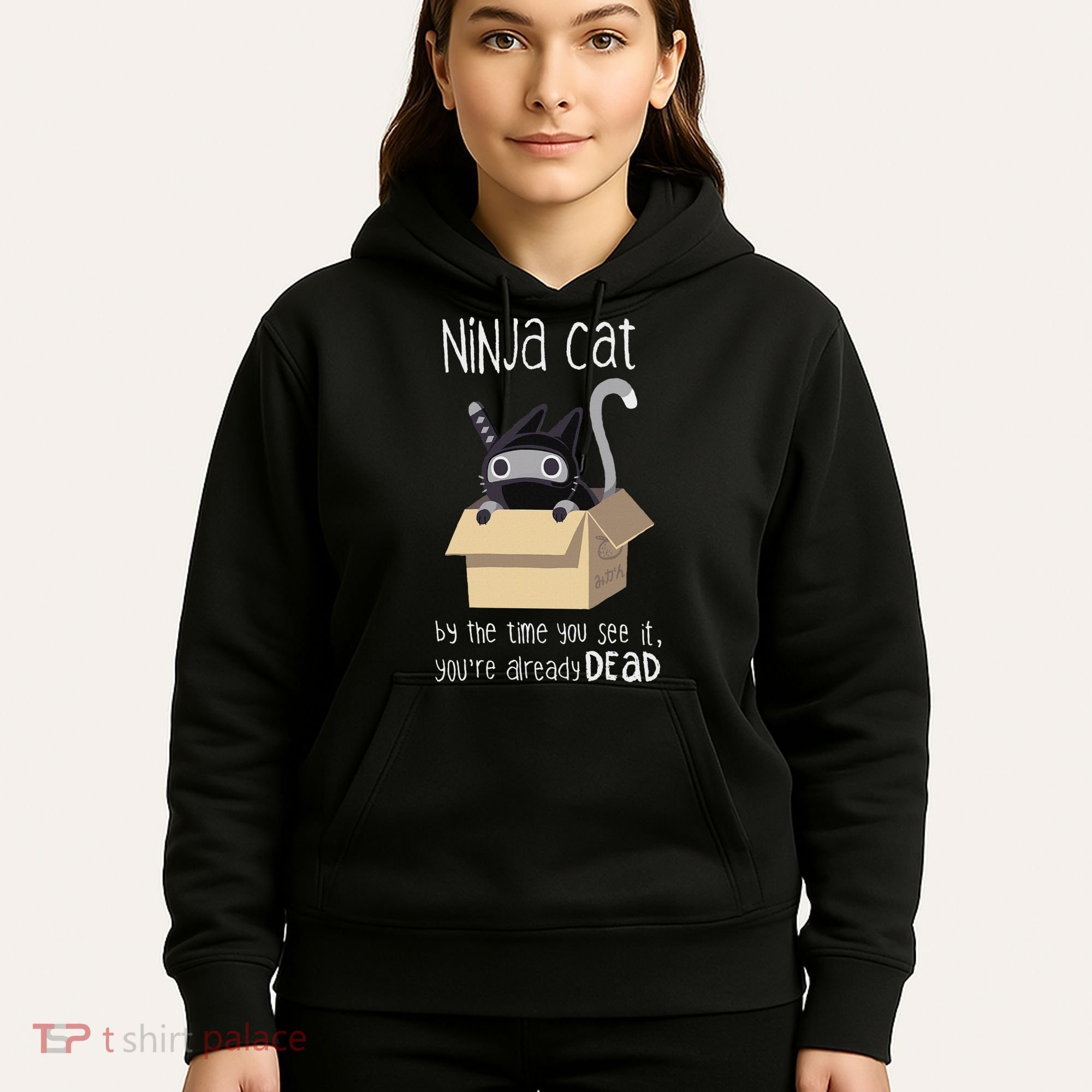 Cute Ninja Cat Hoodie