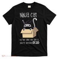 Cute Ninja Cat T-Shirt thumb 0
