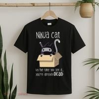 Cute Ninja Cat T-Shirt thumb 2