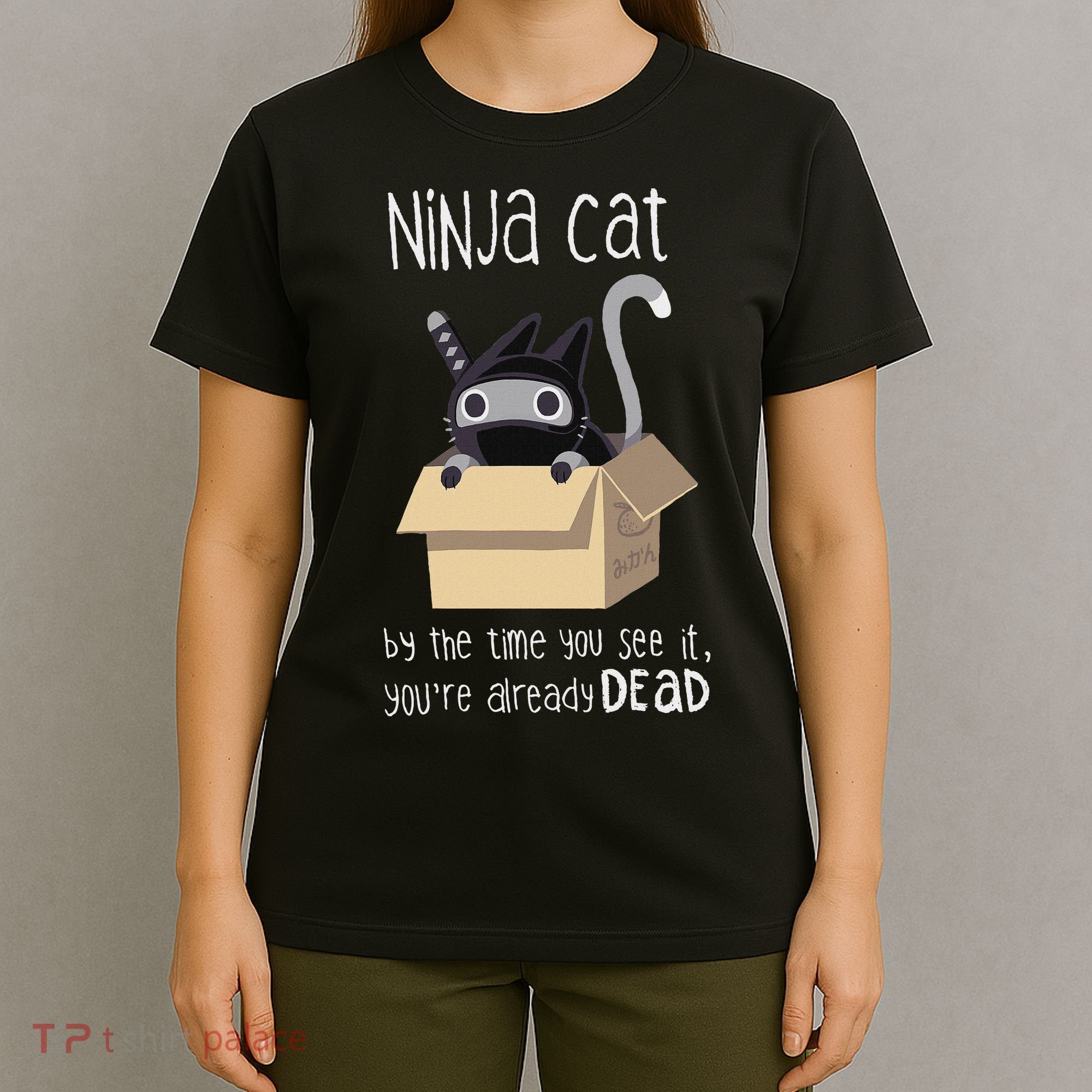 Cute Ninja Cat T-Shirt