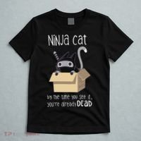 Cute Ninja Cat T-Shirt thumb 5