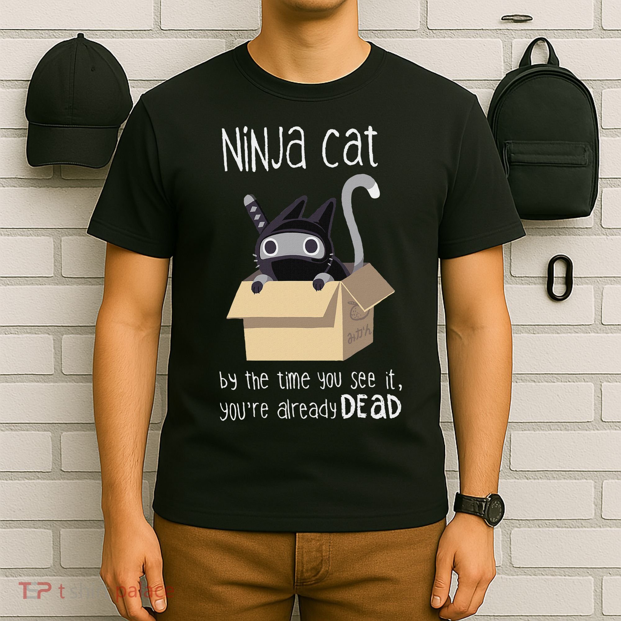 Cute Ninja Cat T-Shirt