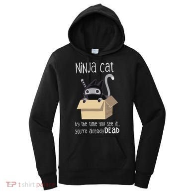 Cute Ninja Cat Women's Hoodie
