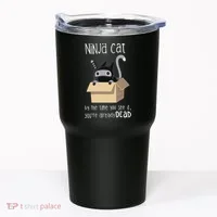 Cute Ninja Cat Tumbler thumb 0