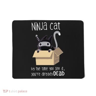 Cute Ninja Cat Mousepad