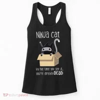 Cute Ninja Cat Women's Tank Top thumb 0