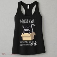 Cute Ninja Cat Women's Tank Top thumb 3