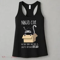 Cute Ninja Cat Women's Tank Top thumb 3