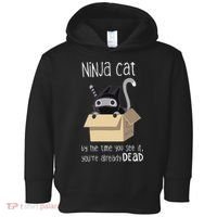 Cute Ninja Cat Toddler Hoodie thumb 0