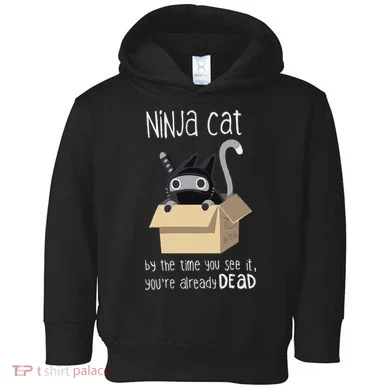 Cute Ninja Cat Toddler Hoodie