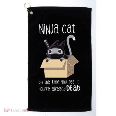Cute Ninja Cat Golf Towel