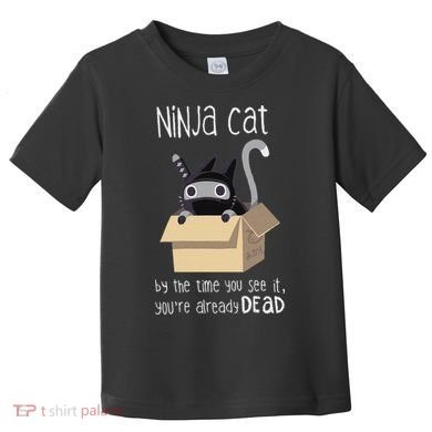 Cute Ninja Cat Toddler T-Shirt