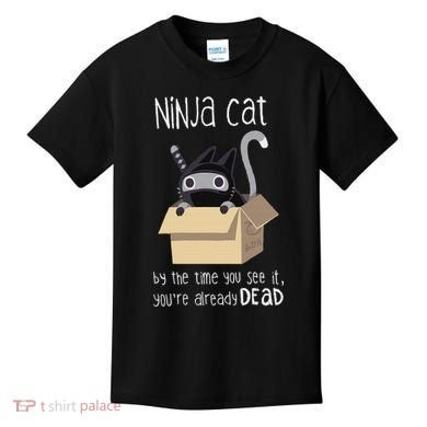 Cute Ninja Cat Kids T-Shirt