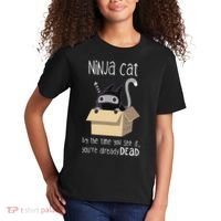 Cute Ninja Cat Kids T-Shirt thumb 2