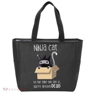 Cute Ninja Cat Tote Bag