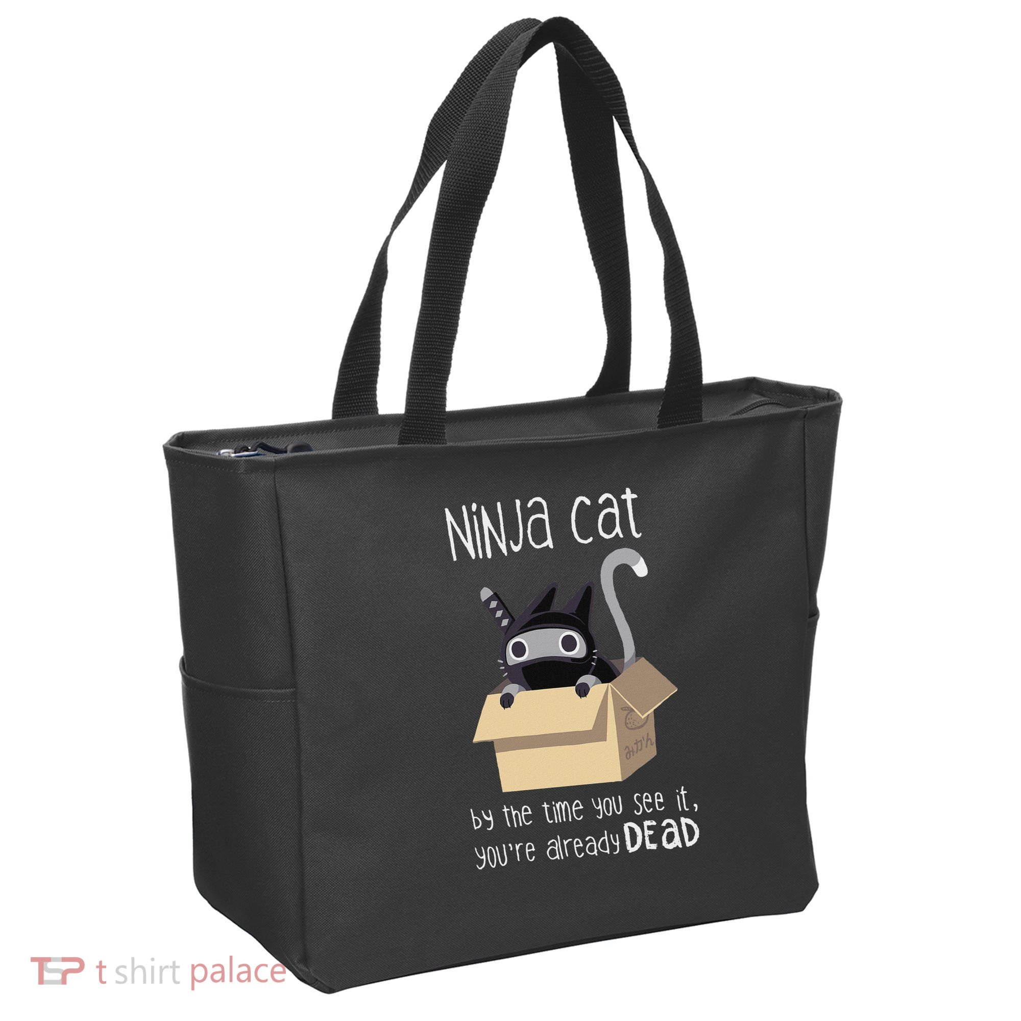 Cute Ninja Cat Tote Bag