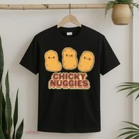Chicky Nuggies Cute Retro Kawaii Chicken Nuggets Nuggs Meme T-Shirt thumb 2