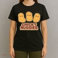 Chicky Nuggies Cute Retro Kawaii Chicken Nuggets Nuggs Meme T-Shirt thumb 4