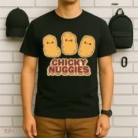 Chicky Nuggies Cute Retro Kawaii Chicken Nuggets Nuggs Meme T-Shirt thumb 6