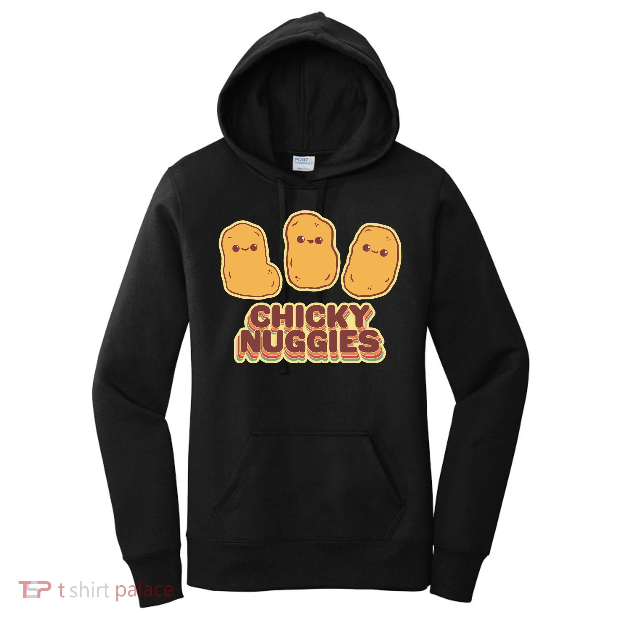 Chicky Nuggies Cute Retro Kawaii Chicken Nuggets Nuggs Meme Women's Hoodie
