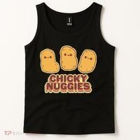 Chicky Nuggies Cute Retro Kawaii Chicken Nuggets Nuggs Meme Tank Top thumb 2