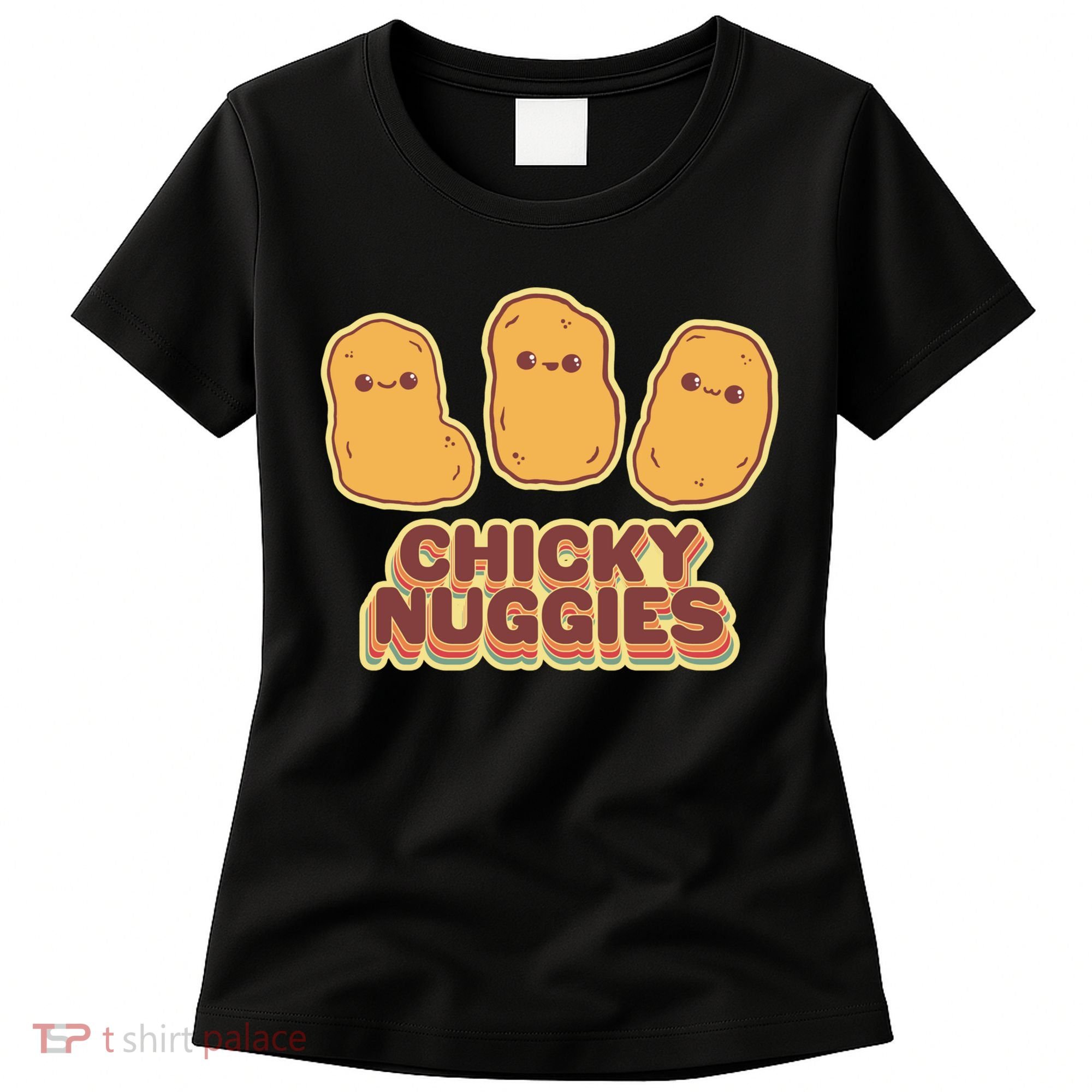 Chicky Nuggies Cute Retro Kawaii Chicken Nuggets Nuggs Meme Women's T-Shirt