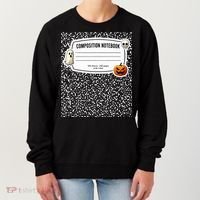 Composition Notebook Costume Adult Halloween For Teachers Women's Sweatshirt thumb 0