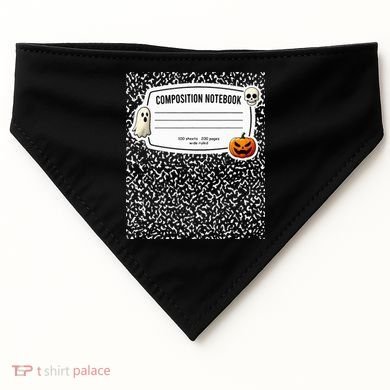 Composition Notebook Costume Adult Halloween For Teachers USA-Made Doggie Bandana